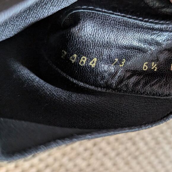 SALVATORE FERRAGAMO Ankle Boots, Black Leather, Low Heel, size 6.5 - Picture 10 of 10